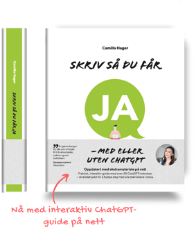 Skriv så du får JA – med eller uten ChatGPT 3